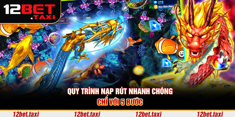 Quy trình nạp rút nhanh chóng chỉ với 5 bước 